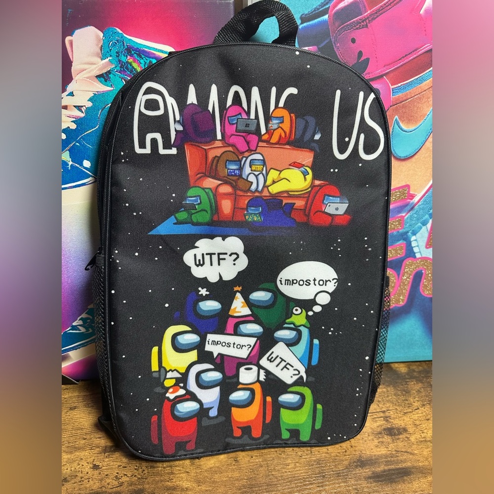 Among us reversable Backpack